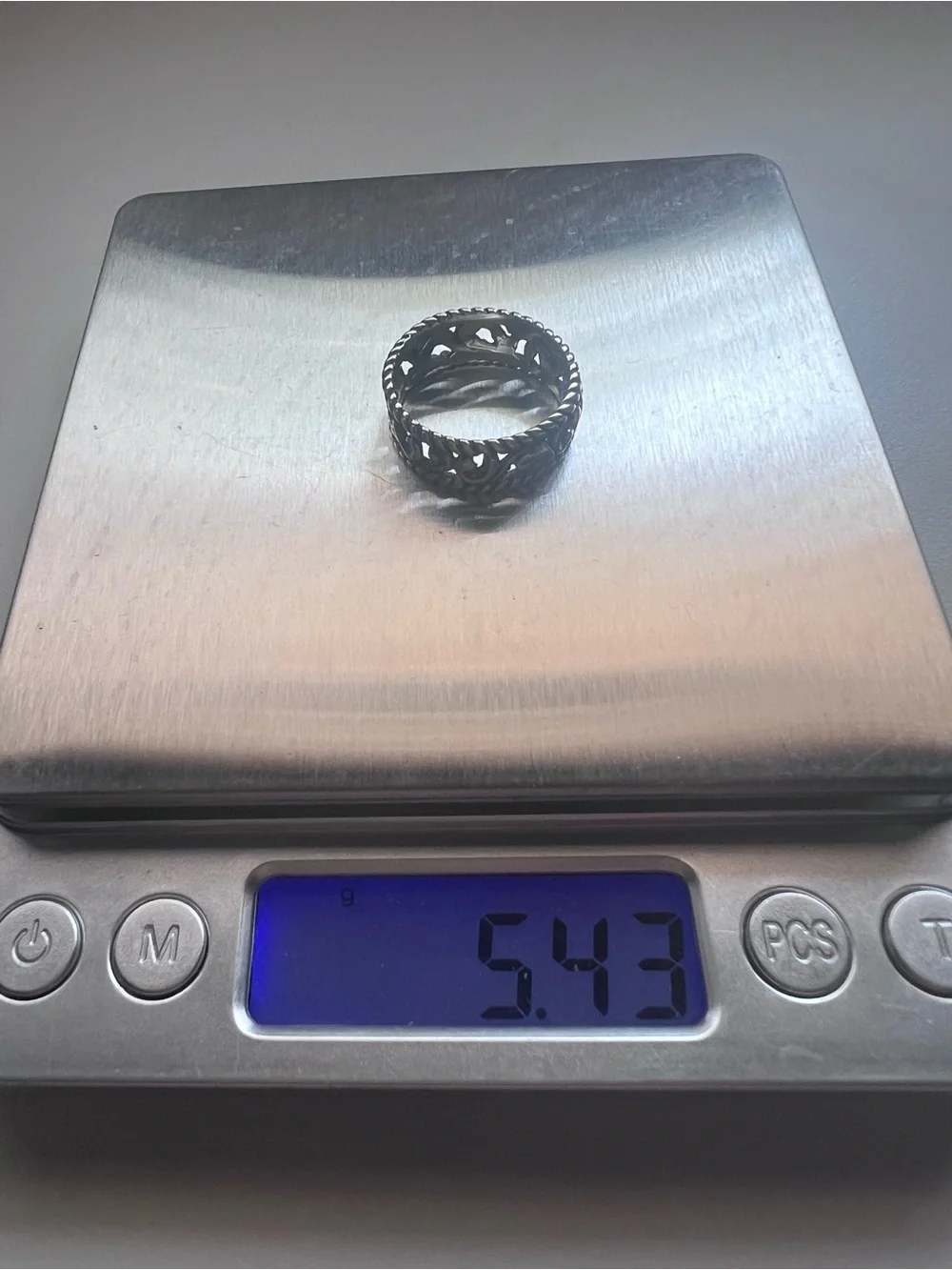 Carolyn Pollack RELIOS Sterling Silver Rope and Scroll Design Ring size 10